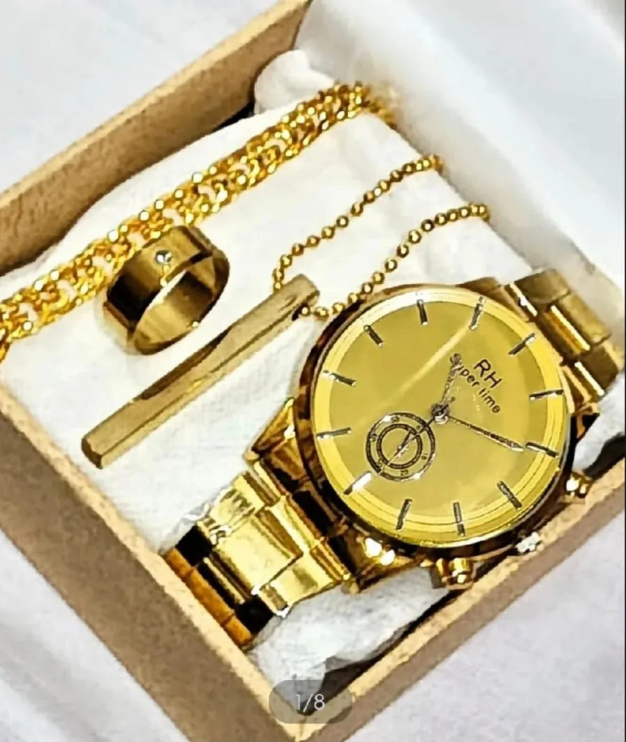 business steel straps round dial wrist watches hand watch-silver watch- men