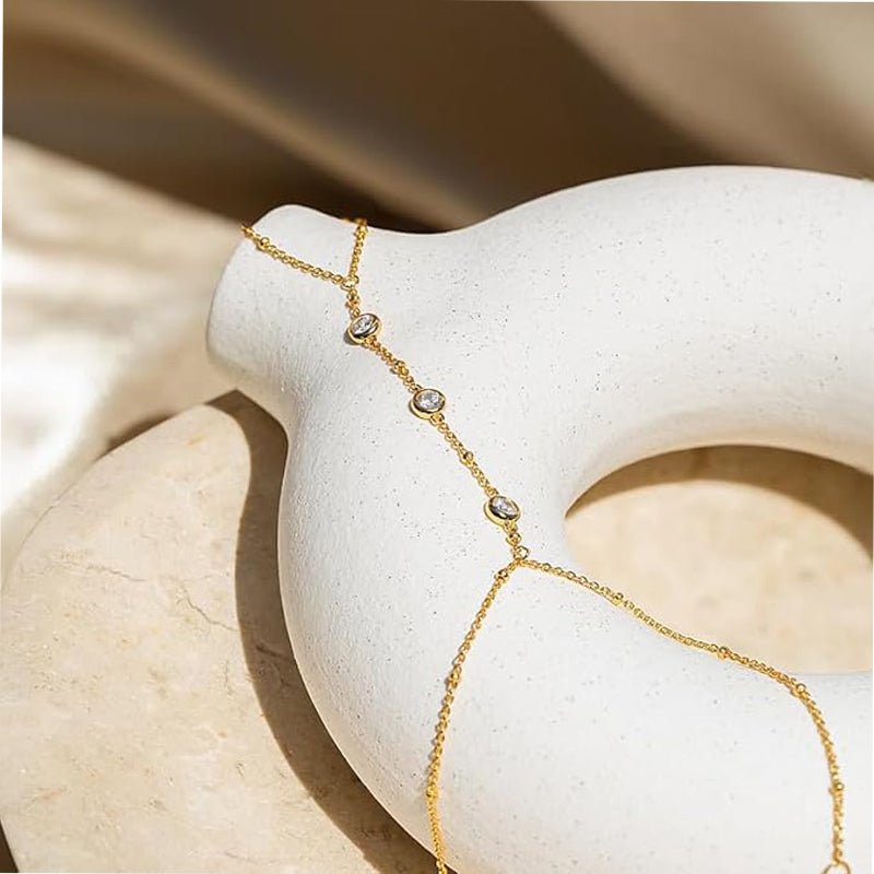 Hand Chain Bracelet For Women, Ring Bracelet