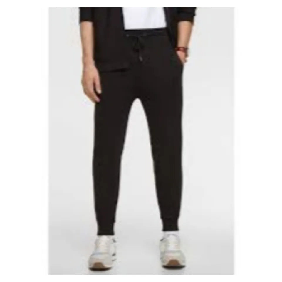 Stylish Plain Black Summer Trouser For Men
