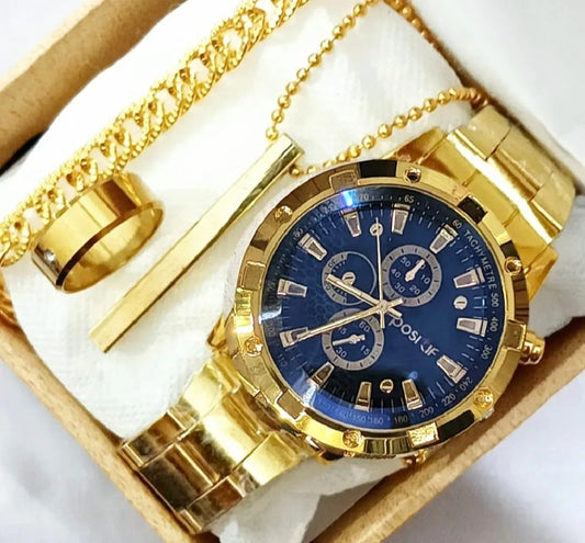 business steel straps round dial wrist watches hand watch-silver watch- men