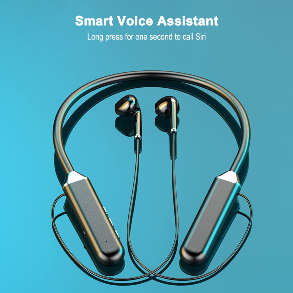 Magnetic Neckband Headphones Wireless Bluetooth 5.2 Earphones LED