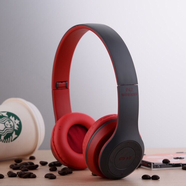 Original P47 Wireless Headset Bluetooth Foldable On-Ear Headphone
